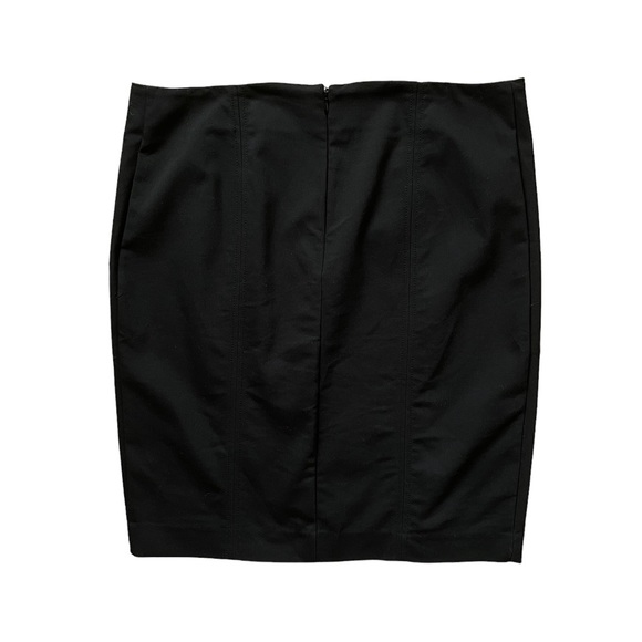 Black Pencil Skirt with Double Zipper Hem Size 13 XL - Picture 4 of 4
